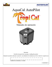 Aquacal AutoPilot TropiCal T75 Manual De Operación