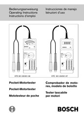 Bosch KTE 001.05/001.06 Instrucciones De Manejo