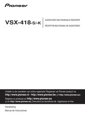 Pioneer VSX-418-K Manual De Instrucciones