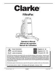 Clarke FiltraPac Manual Del Operador