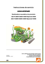 Amazone AD-P 3501 Special 850 Instrucciones De Servicio