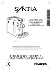 Saeco SYNTIA Sup 037DRC Instrucciones De Uso