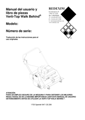 Redexim V-Top WB Manual Del Usuario