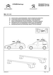 Citroen Berlingo 9616.X4 Instrucciones De Montaje