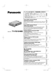 Panasonic TY-FB10HMD Manual De Instrucciones