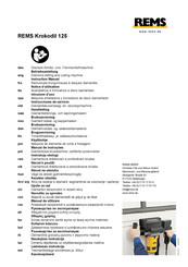 REMS Krokodil 125 Instrucciones De Servicio
