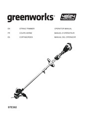 GreenWorks STE302 Manual Del Operador