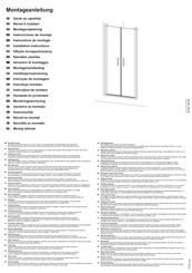 Hüppe Design elegance 8E1301 Instrucciones De Montaje