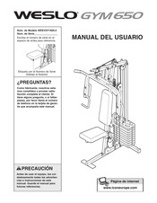 Weslo GYM650 WEEVSY1826.0 Manual Del Usuario