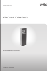 Wilo Control SC-Fire Electric Instrucciones De Instalación Y Funcionamiento