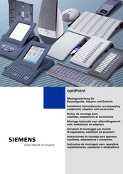 Siemens optiPoint display module Instrucciones De Montaje