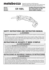 Metabo HPT CR 10DL Manual De Instrucciones