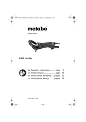 Metabo PWE 11-100 Instrucciones De Manejo