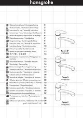 Hansgrohe Focus E2 31806 Serie Instrucciones De Montaje