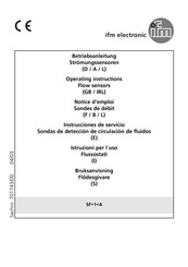 IFM Electronic SF1A Serie Instrucciones De Servicio