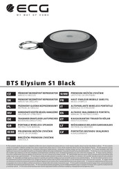 ECG BTS Elysium S1 Black Manual De Instrucciones