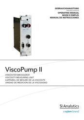 Xylem SI Analytics ViscoPump II Manual De Instrucciones