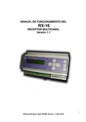 TelecomProjects RX-16 Manual De Funcionamiento