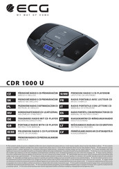 ECG CDR 1000 Manual De Instrucciones