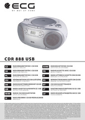 ECG CDR 888 USB Manual De Instrucciones