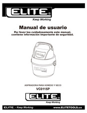 Elite VC0115P Manual De Usuario