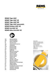 REMS Panther ANC VE Instrucciones De Servicio