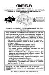 Desa Hearth Products CDR3924NT Manual De Funcionamiento