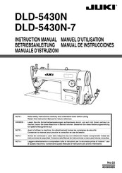 JUKI DLD-5430N Manual De Instrucciones