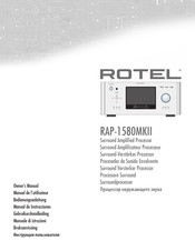 Rotel RAP-1580MKII Manual De Instrucciones