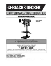 Black and Decker BDDP100 Manual De Instrucciones