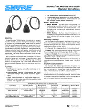 Shure Microflex MX392/C Manual De Instrucciones