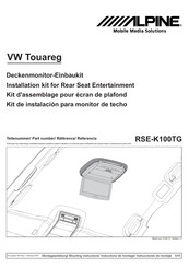 Alpine RSE-K100TG Instrucciones De Montaje