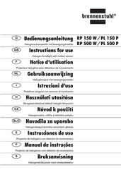 brennenstuhl RP 500 W/PL 500 P Instrucciones De Uso