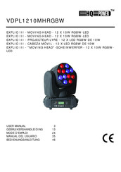 HQ-Power VDPL1210MHRGBW Manual Del Usuario