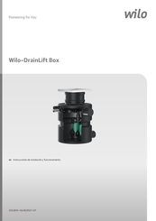Wilo DrainLift Box 40/10 Instrucciones De Instalación Y Funcionamiento