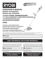 Ryobi P2008 Manual Del Operador