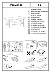 Home affaire Provence 61 Instrucciones De Montaje