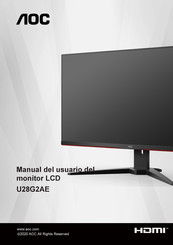 AOC U28G2AE Manual Del Usuario