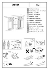 Home affaire Ascot 52 Instrucciones De Montaje