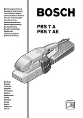 Bosch PBS 7 AE Instrucciones De Servicio