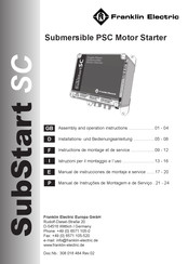 Franklin Electric SubStart SC Manual De Instrucciones