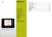 HEIDENHAIN GAGE-CHEK 2000 Manual De Instrucciones