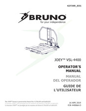 Bruno JOEY VSL-4400 Manual Del Operador