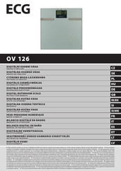 ECG OV 126 Manual De Instrucciones