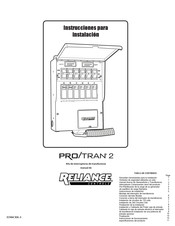 Reliance Controls PRO/TRAN 2 A304 Instrucciones Para Instalación