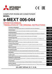 Mitsubishi Electric s-MEXT 006 Manual De Instrucciones