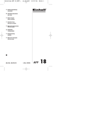 EINHELL AFF 18 Manual De Instrucciones