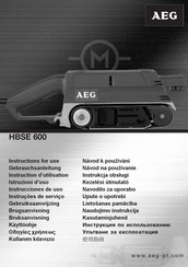 AEG HBSE 600 Instrucciones De Uso