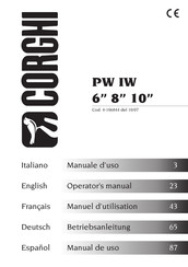 Corghi PW IW 10 Manual De Uso