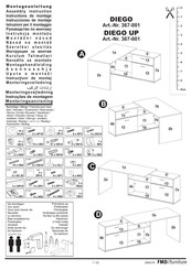 FMD Furniture DIEGO 367-001 Instrucciones De Montaje